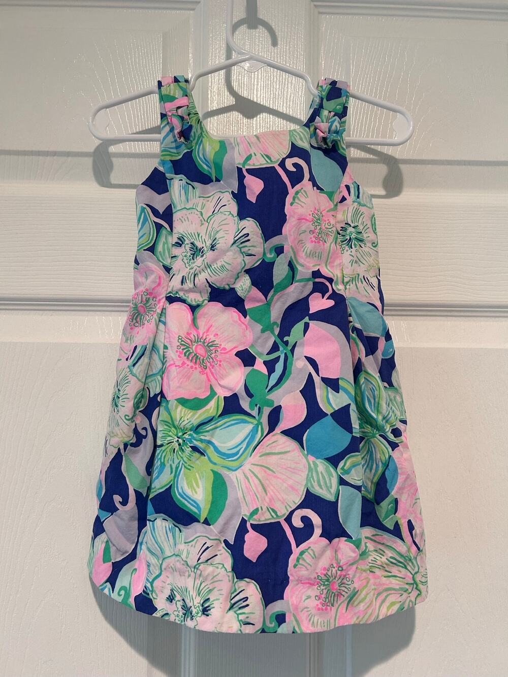 Lilly Pulitzer Mini Linnet Dress 2T Beak Calm Carry On Floral Preppy Party Pink